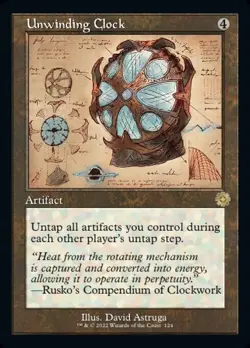 MTG - (Schematic) UNWINDING CLOCK - The Brothers' War Retro Artifacts (R) - Image 1