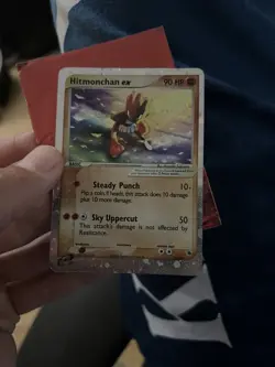 Pokemon TCG Hitmonchan EX Ruby and Sapphire Holo Ultra Rare Card 98/109 - Image 3