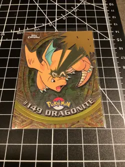 2000 Pokemon Topps Chrome TV DRAGONITE #149 Base BC - Image 1
