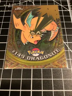 2000 Pokemon Topps Chrome TV DRAGONITE #149 Base BC - Image 2