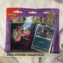Pokemon Mega Evolution—Ascended Heroes Booster Sticker Pack Gastly - Image 1