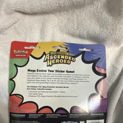 Pokemon Mega Evolution—Ascended Heroes Booster Sticker Pack Gastly - Image 2