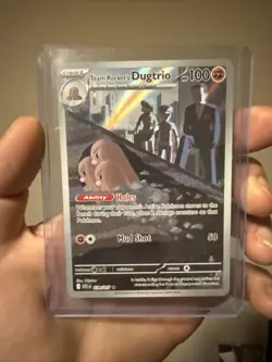 Team Rocket’s Dugtrio 239/217 Ascended Heroes Illustration Rare Pokemon TCG NM - Image 1