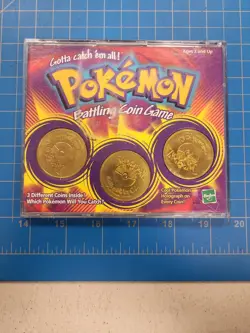 Pokemon Battling Coin Game 3 Coins Hasbro Vintage Collectible Pidgey Butterfree - Image 1