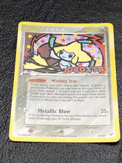 B6 Jirachi Reverse Holo Rare Stamped Pokemon EX Deoxys 9/107 - Image 1