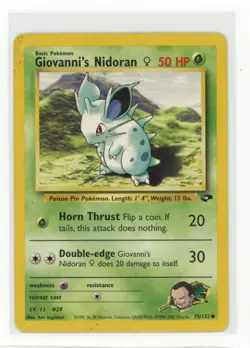 Pokemon Gym Challenge #075/132 Giovanni's Nidoran F - Image 1