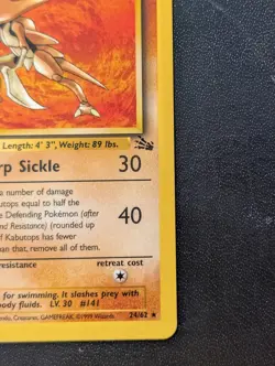 Kabutops Rare Pokemon LP 24/62 Fossil Regular - Image 4