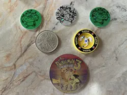 Lot of 15 Rare Vintage Pokemon Coins + Figures 1998-2001 WOTC Pokemon TCG - Image 4