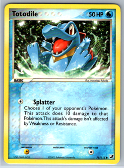 Pokemon Totodile EX Unseen Forces 78/115 - Image 1