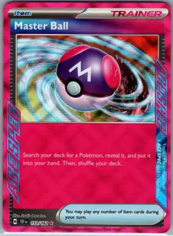 Master Ball 153/162 - Pokemon TCG SV05: Temporal Forces - Ace Rare Holo (NM) - Image 1