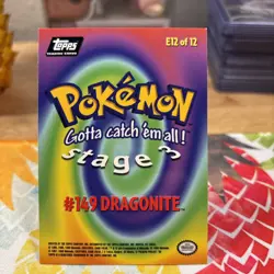 1999 Topps Pokemon Dragonite #149 E12 of 12 - Image 2