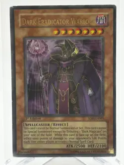 Yugioh TCG - Dark Eradicator Warlock Ultra Rare 1st Edition SD6-EN001 - Image 1