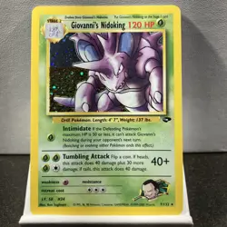 Pokemon Card Giovanni's Nidoking 7/132 Holo Rare Gym Challenge Set - Image 2