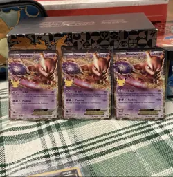 Mewtwo EX 54/99 Celebrations: Classic Collection NM Pokemon Card TCG 3x - Image 1