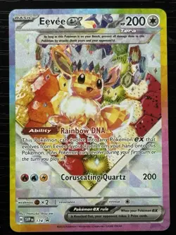 Pokemon TCG Eevee EX 174 Prismatic Evolutions Black Star Promo Card - Image 1