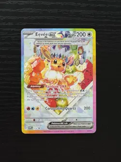 Pokemon TCG Eevee EX 174 Prismatic Evolutions Black Star Promo Card - Image 2