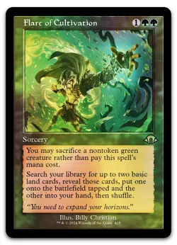 Flare of Cultivation (Retro Frame) #425 (Foil) NM Modern Horizons 3 Magic MTG - Image 1