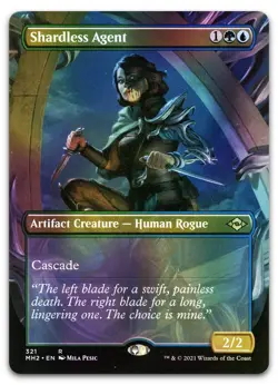 Shardless Agent (Borderless) #321 (Foil) (NM) Modern Horizons 2 MH2 Magic MTG - Image 1