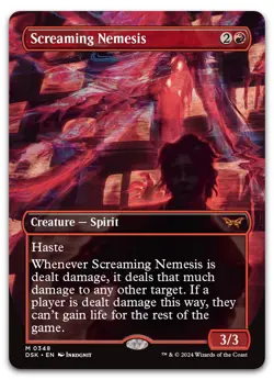 Screaming Nemesis (Borderless) #348 (NM) Duskmourn DSK Magic MTG - Image 1