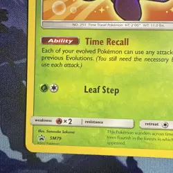 Shining Celebi SM79 Black Star Promo Pokemon Trading Card Game - Image 5