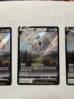 Lot of 3: Arceus V SWSH204 SWSH: Sword & Shield Promo Cards Holo x 3 - Image 3
