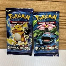 2x Pokemon Tcg Evolutions Booster Packs 2016 XY Factory Sealed (d) 820650801556 - Image 1