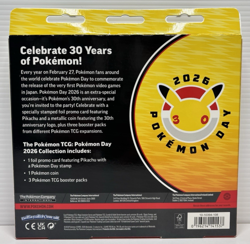 2026 Pokemon Day Collection - 30th Anniversary Promo Set Includes 3 Packs & Coin - Image 5