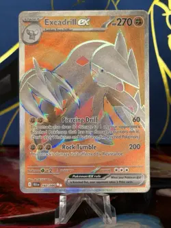 Pokemon TCG Excadrill ex Sv: Black Bolt 160/086 Full Art Ultra Rare Holo EX - Image 1
