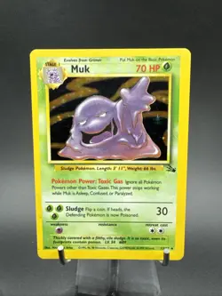Pokemon TCG Muk 13/62 Holo Rare Fossil - Image 1