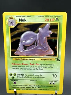 Pokemon TCG Muk 13/62 Holo Rare Fossil - Image 2