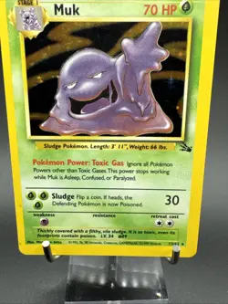 Pokemon TCG Muk 13/62 Holo Rare Fossil - Image 3