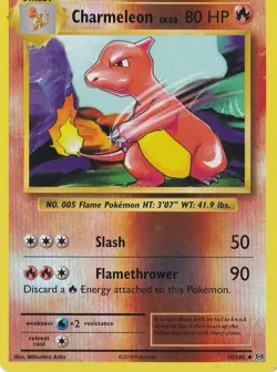 CHARMELEON 10/108 REVERSE HOLO POKEMON EVOLUTIONS - Image 1