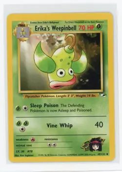 Pokemon Gym Heroes #049/132 Erika's Weepinbell (49) - Image 1