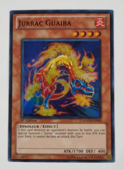 Jurrac Guaiba HA03-EN040 Super Rare 1st Edition Yugioh Card LP - Image 1