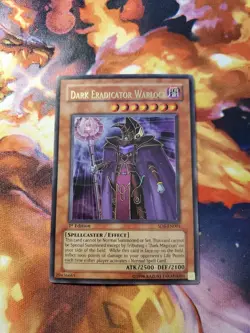 Yugioh - Dark Eradicator Warlock SD6-EN001 LP 1st ed Ultra Rare - Image 1