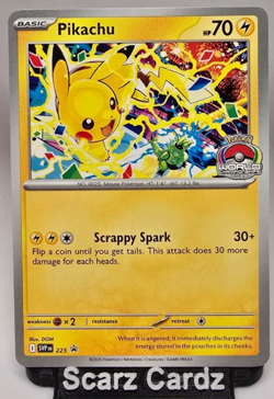 Pikachu Promo 2025 World Championships SVP EN 225 Pokemon Card Worlds - Image 1