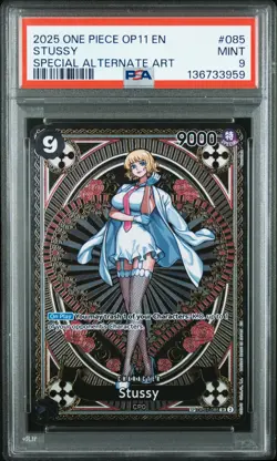 Stussy One Piece Op11-A Fist Of Divine Speed 085 NM PSA 9 - Image 1