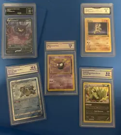 Lot Of 5 Graded Slabs Pokemon Cards - Image 1