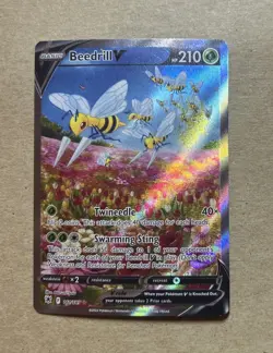2022 Pokemon Astral Radiance Beedrill V Holo Card 161/189 - Image 1