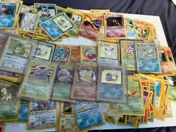 Pokemon Bulk Wotc 13 Holos & 400+ Card Vintage Base, Fossil, Jungle, Neo LP-DMG - Image 5