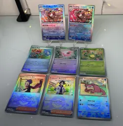 Pokemon TCG - Prismatic Evolutions Pokeball and Masterball Holo - 8 Cards - Image 1