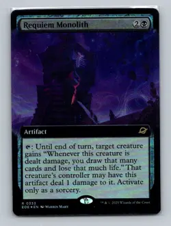 1x FOIL Requiem Monolith Extended (333) Edge of Eternities EOE MTG Magic NM - Image 1
