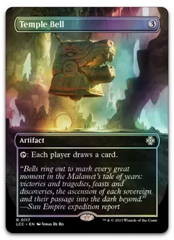 Temple Bell (Borderless) #117 (Foil) (NM) Lost Caverns of Ixalan LCC Magic MTG - Image 1