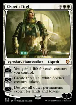 [1x] Elspeth Tirel Near Mint, English Phyrexia: All Will Be One Commander MTG Ma - Image 1