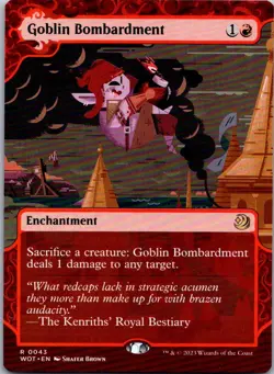 Goblin Bombardment R Wilds of Eldraine: Enchanting Tales 43 NM - Image 1