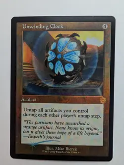 MTG - Unwinding Clock - BRR - R - Retro Frame Foil - 61 - Image 1