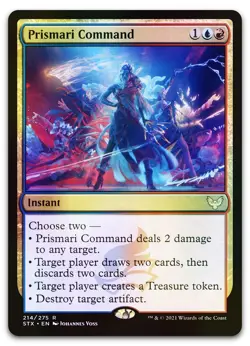 Prismari Command #214 (Foil) (NM) Strixhaven STX Magic MTG - Image 1