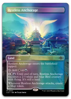 Restless Anchorage (Borderless) #347 (Foil) NM Lost Caverns of Ixalan Magic MTG - Image 1