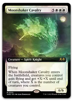 Moonshaker Cavalry (Extended Art) #325 (Foil) NM Wilds of Eldraine WOE Magic MTG - Image 1