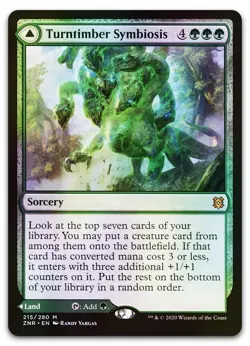 Turntimber Symbiosis #215 (Foil) (NM) Zendikar Rising ZNR Magic MTG - Image 1